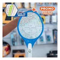 Pack2 Instrumento Mosquitera Portatil y Ligero para Casa Patio y Jardin Azul Y+Papel Regalo